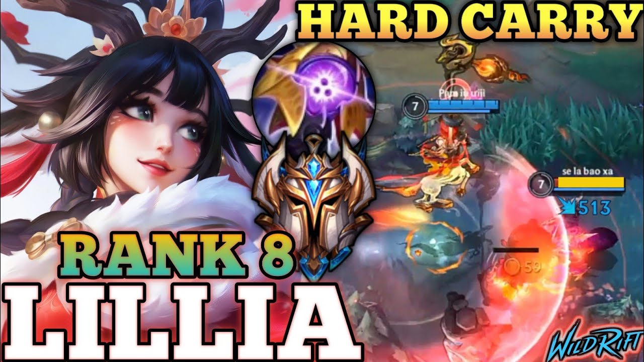 LILLIA HYPER KILLER MVP PLAY! MAX BURST META BUILD - TOP 8 GLOBAL LILLIA BY Pam iu uiii - WILD RIFT