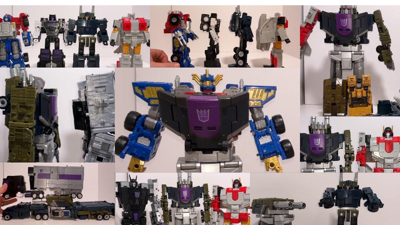 Transformers age of the primes Onslaught & bruticus combiner & commander class comparisons & combos