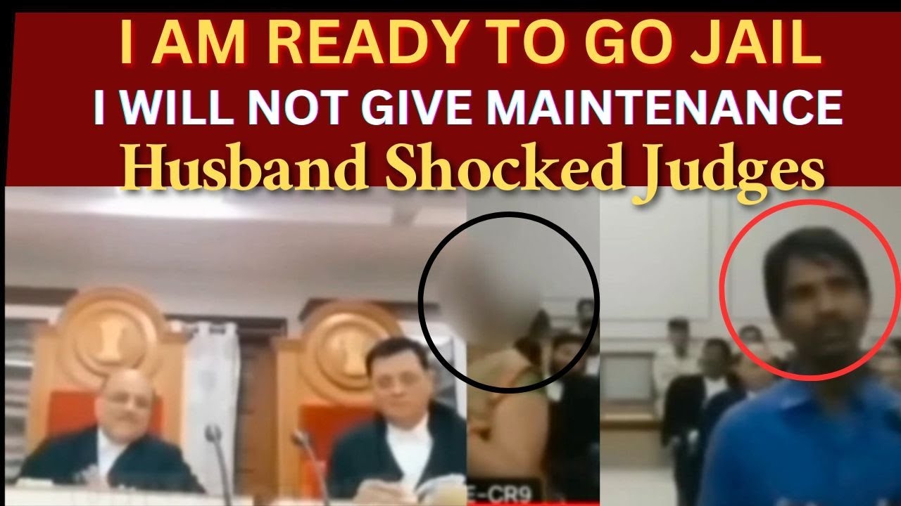 I am Ready To Go Jail | I Will Not Give Maintenance To My Wife | Husband Shocked Judge | legalcourts