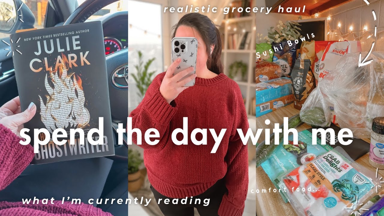 realistic day in my 30s | reading, working, grocery haul and more! 