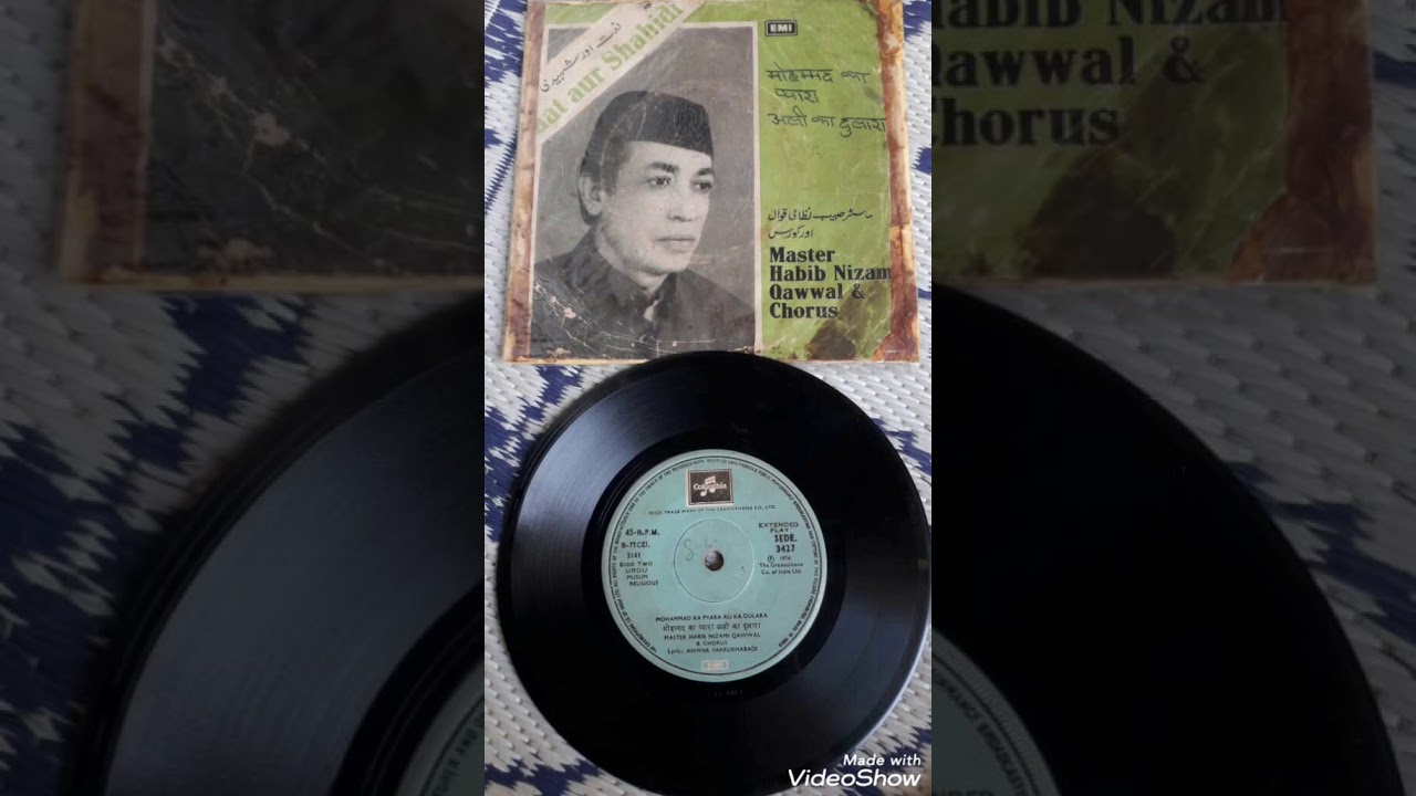 Master Habib Nizami Qawwal - Bhoolne wale ka Gham Ab use Yad na kar very Rare full 78rpm Qawali