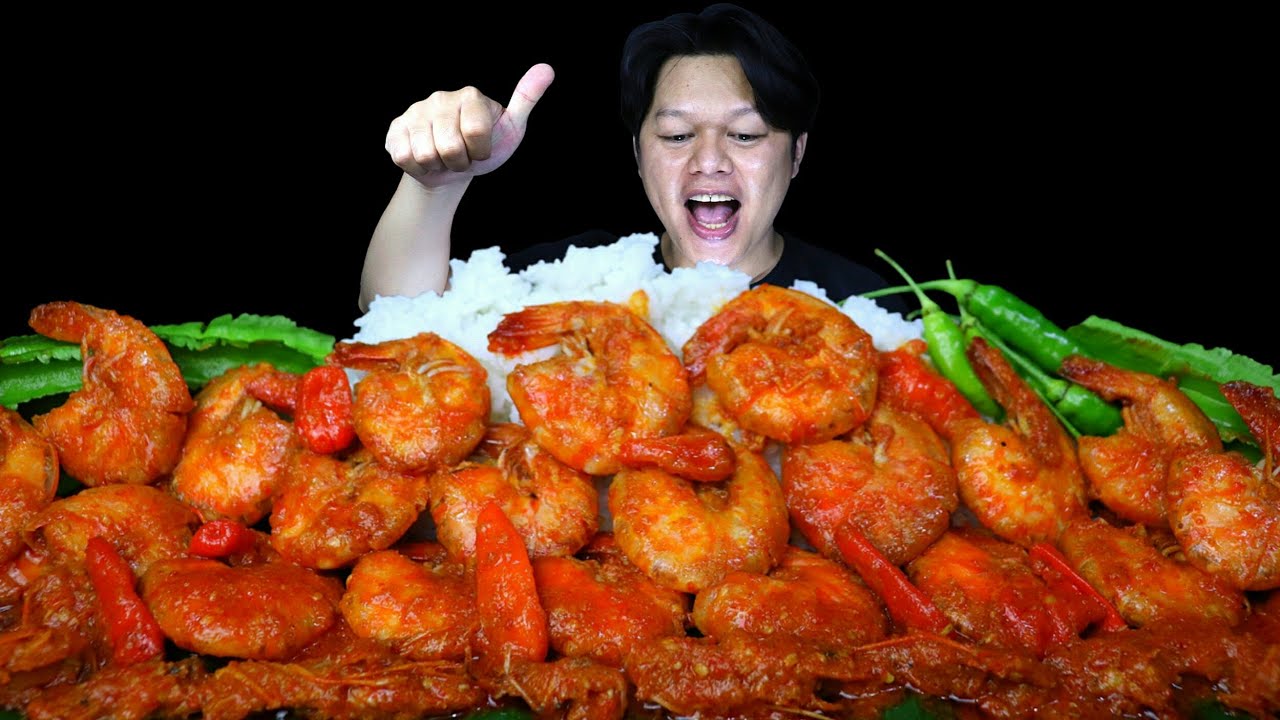 MUKBANG UDANG PEDAS BALADO 100 CABE RAWIT!!