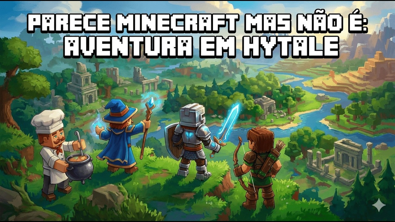PARECE MINECRAFT MAS NÃO É: Aventura em Hytale (Música Original)
