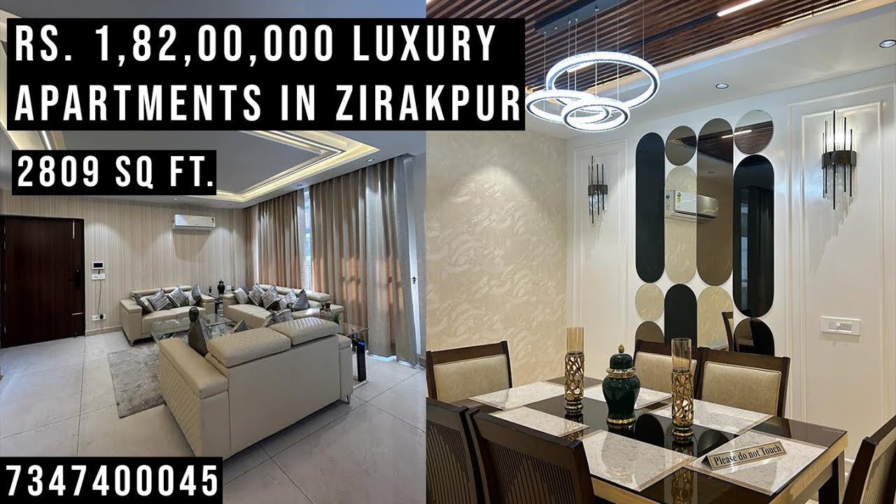 Tour of a Luxurious 4 BHK Apartment on the Patiala-Zirakpur Road!