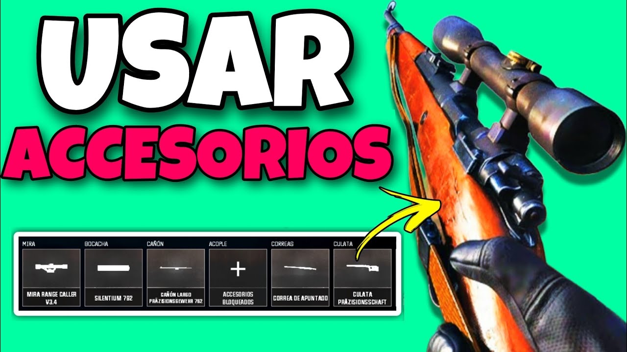 COMO DESBLOQUEAR Y EQUIPAR ACCESORIOS en el *KAR98K* y ARMAS MW3/MW2 en Warzone