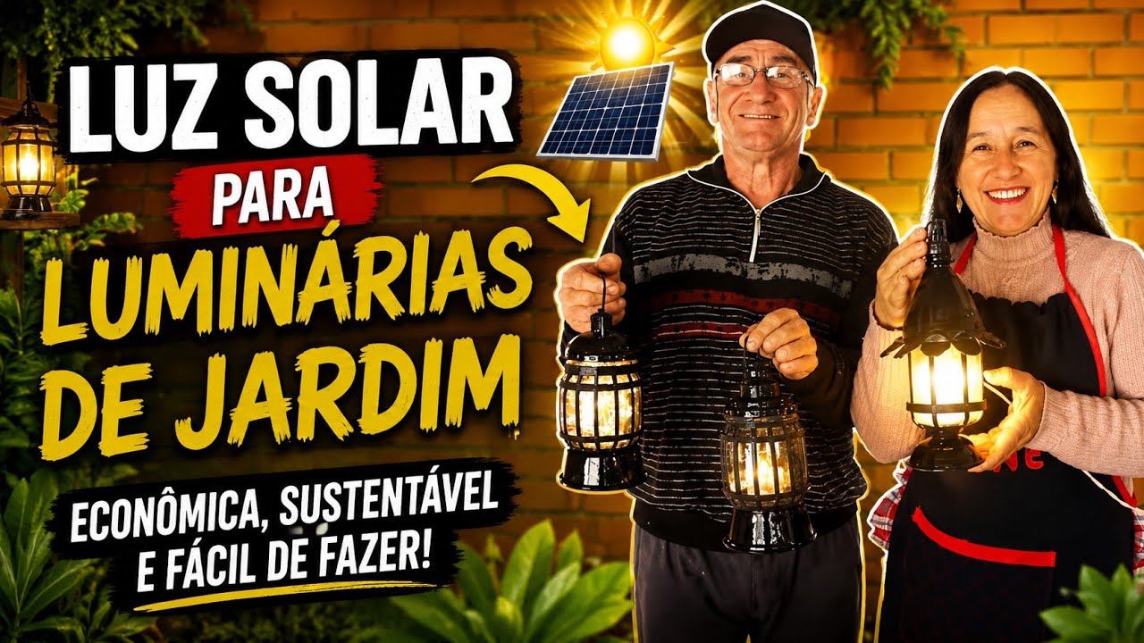 LUZ SOLAR PARA AS LUMINÁRIAS DE JARDIM (esclarecendo dúvidas)