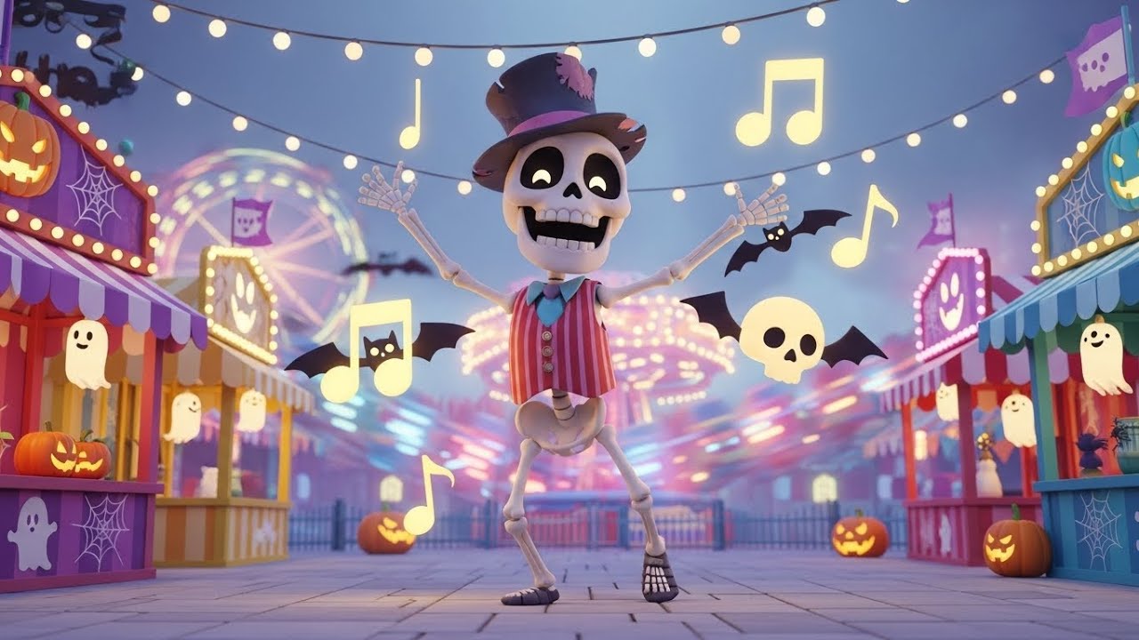 Танцующий скелет на ярмарке развлечений 💀🎡💃 | мультфильм для детей и весёлые приключения