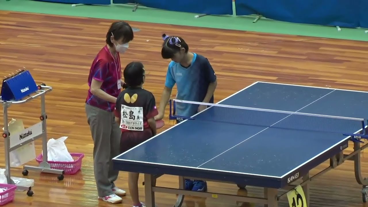 【カブ女子 準々決勝】松島美空 vs 姚梓彤｜全農杯 2022年全日本卓球選手権大会｜決勝トーナメント