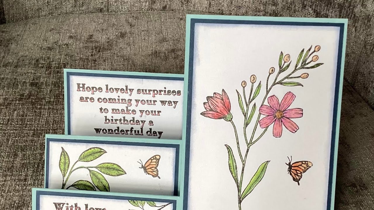 How to Make Easy Stepper Cards Using 21cm x 30cm Card Dawn Macfie Facebook Live 16/12/25 1pm