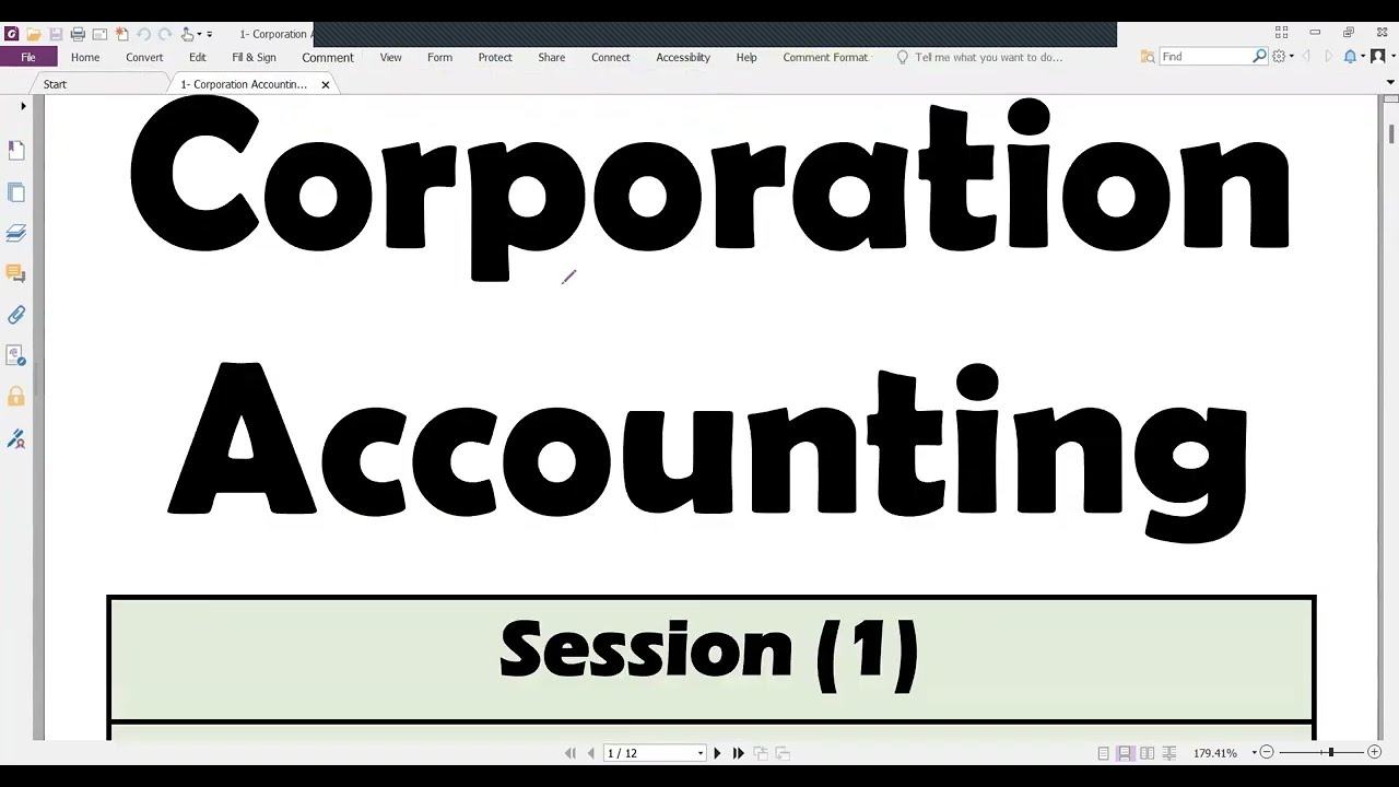 2- Corporation Accounting- Corporation Organization and Capital Stock Transactions