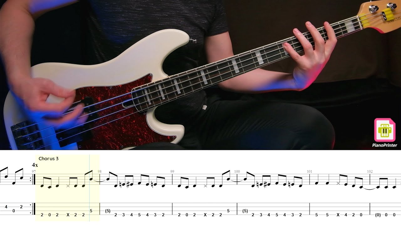 Ozzy Osbourne - Crazy Train Bass Cover | Tabs & Sheet Music