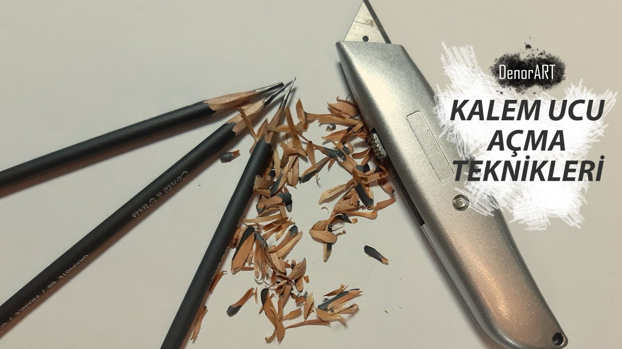 Resim Dersleri - Kalem ucu açma teknikleri
