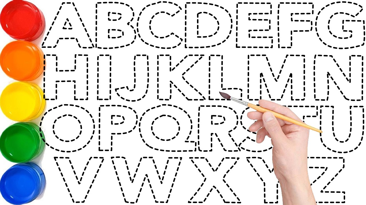 ABCDEFGHIJKLMNOPQRSTUVWXYZ, DIY ABC Art: Раскрашиваем каждую букву от А до Я!, KS ART