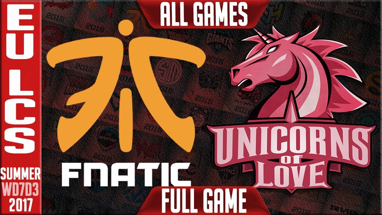 Fnatic vs Unicorns of Love Highlights ALL GAMES Week 7 EU LCS summer 2017 FNC vs UOL