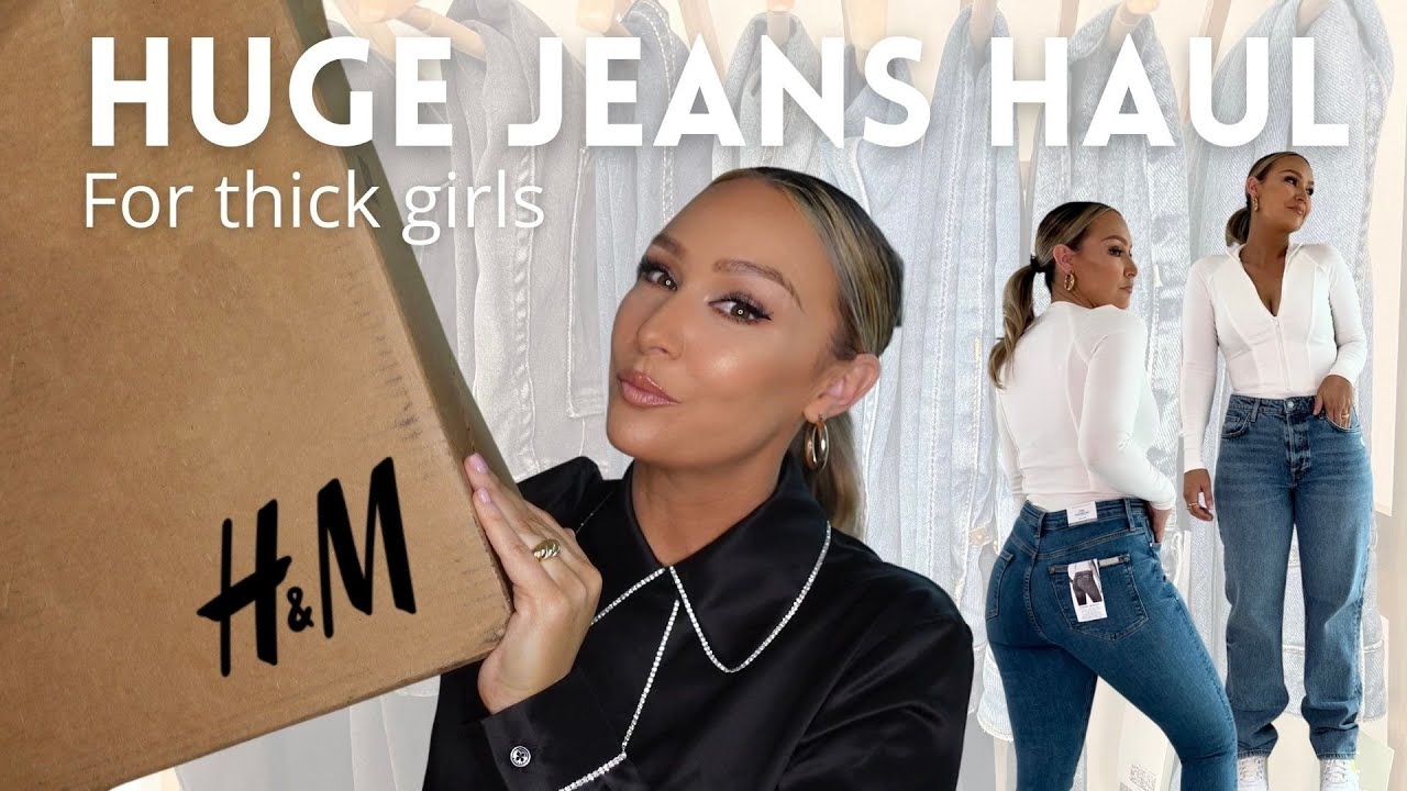 H&M JEANS ON BIG BUMS | PT. 3 | CURVY FIT JEANS | H&M Haul