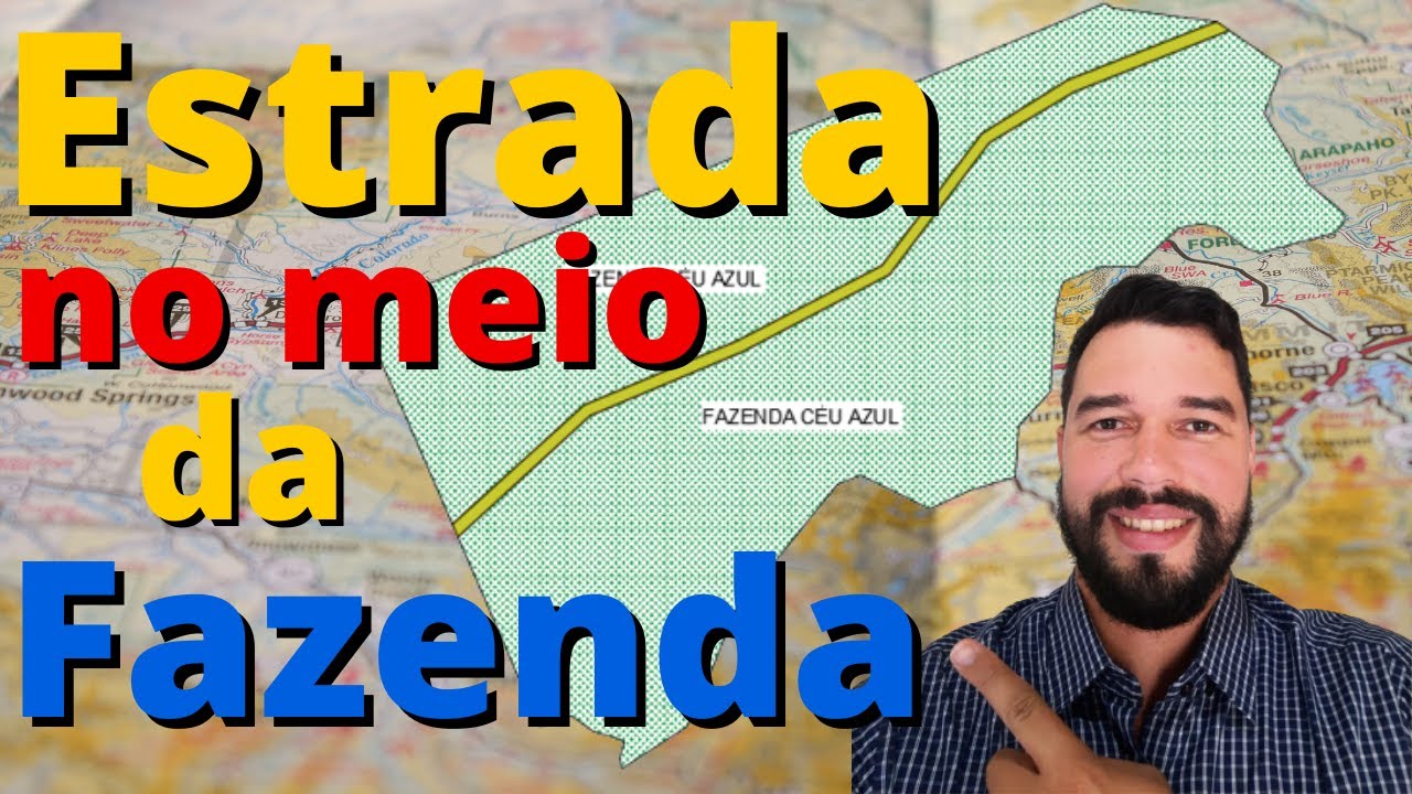 Georreferenciamento - Estrada que passa pelo meio da propriedade
