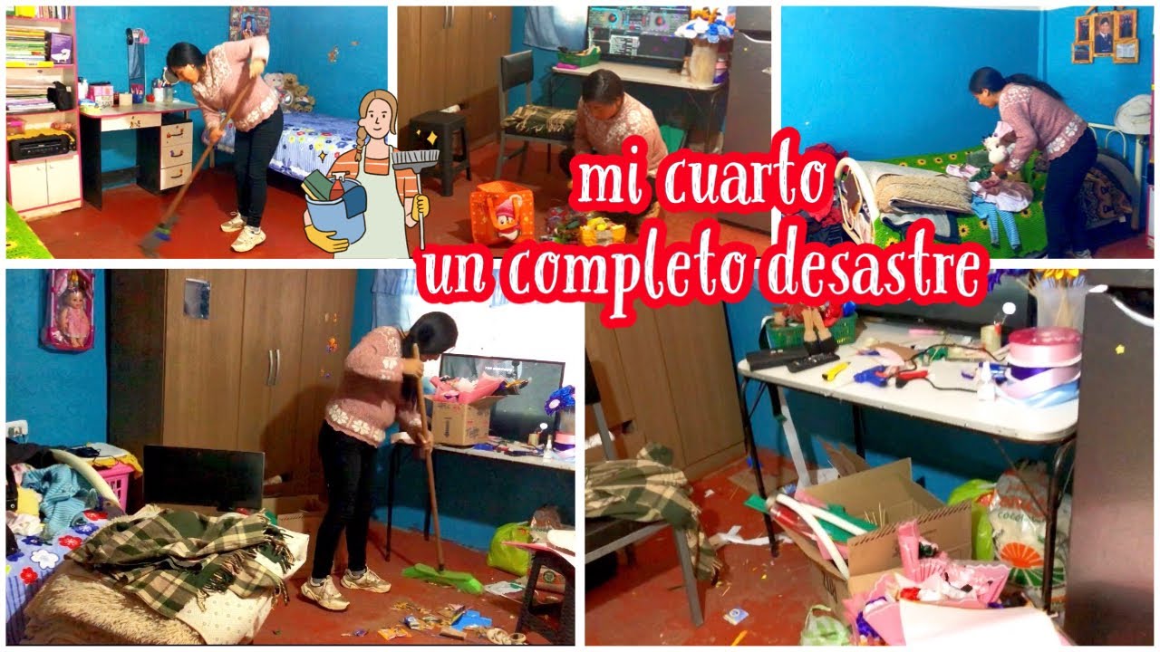 ⚠️ esto requiere una linpieza urgente 🚨 un completo desatre que hise en mi cuarto😱