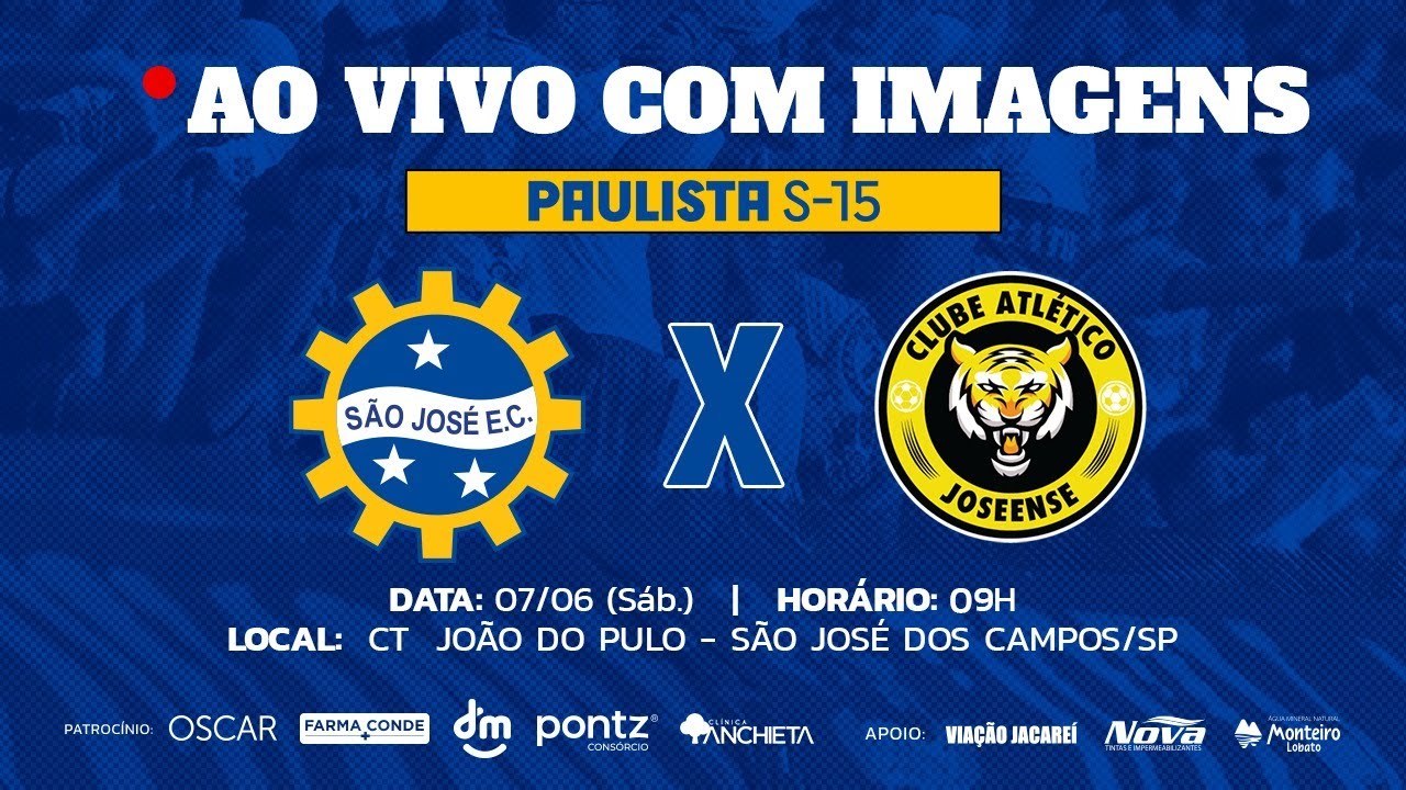 São José x CAJ | Campeonato Paulista Sub-15 | AO VIVO & COM IMAGENS