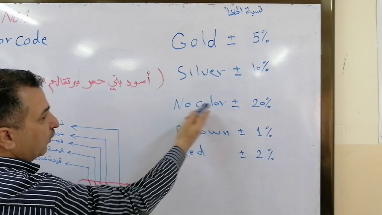 Resistor Color Code مختبر دوائر الكهربائية التجربة الأولى