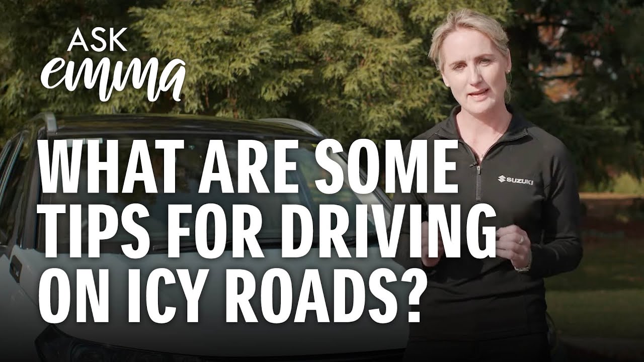 What are some tips for driving on icy roads?