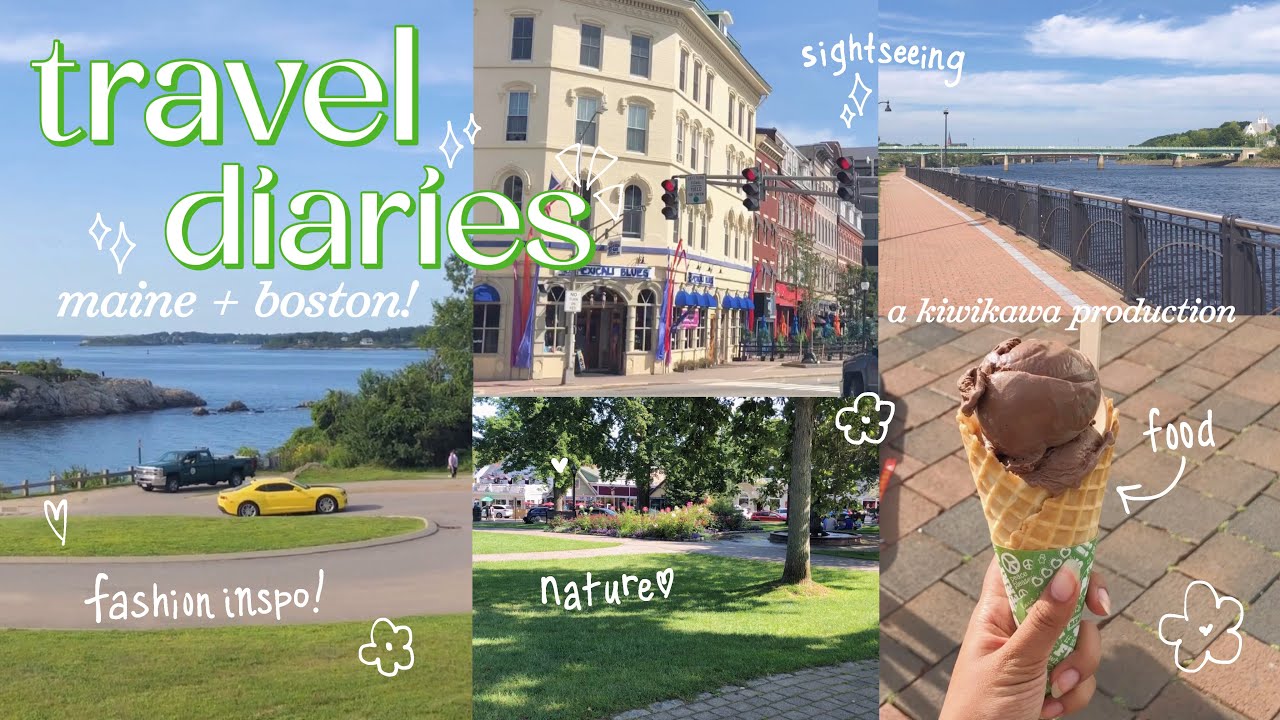 🚝🪴travel diaries; sightseeing + food + fashion + nature | a week in bangor, maine [ ♡ ]