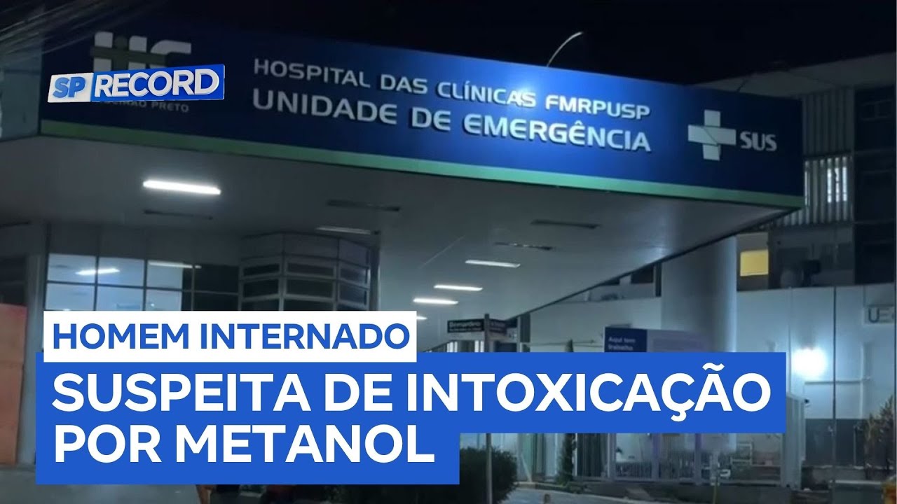 Homem de 50 anos é internado em Ribeirão Preto com suspeita de intoxicação por metanol