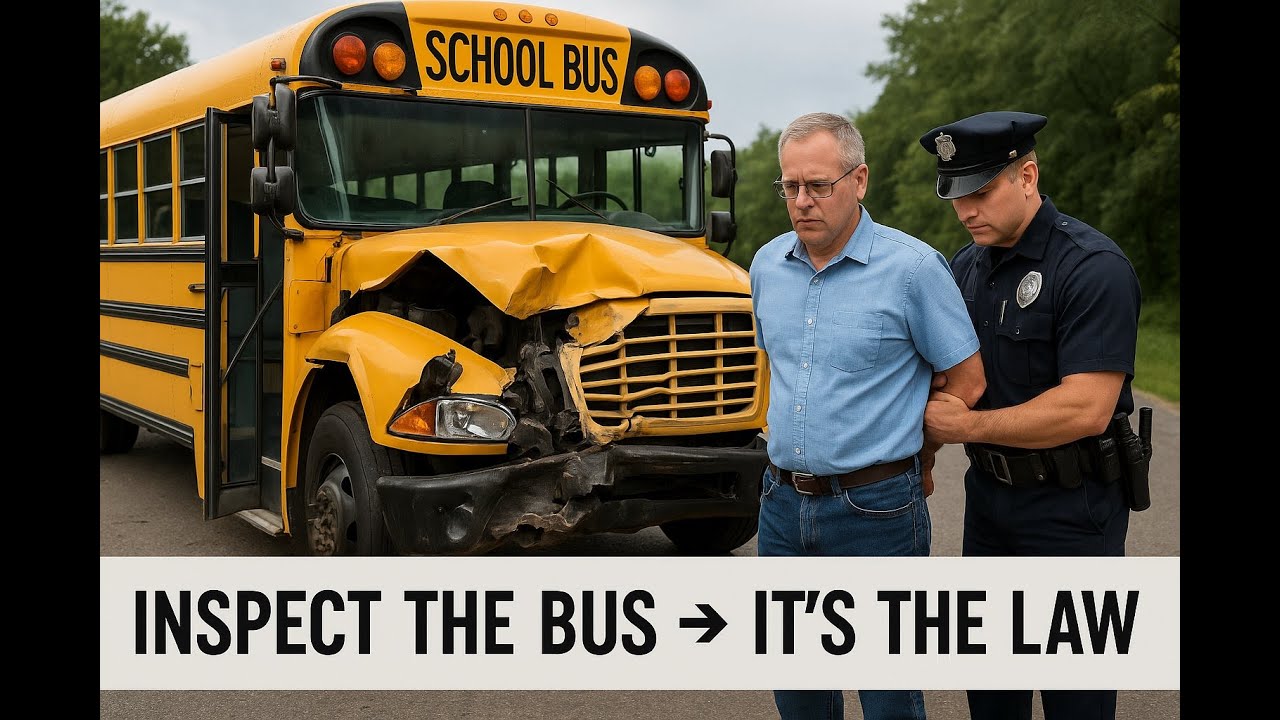 School bus Pre- Trip Inspection or circle check
