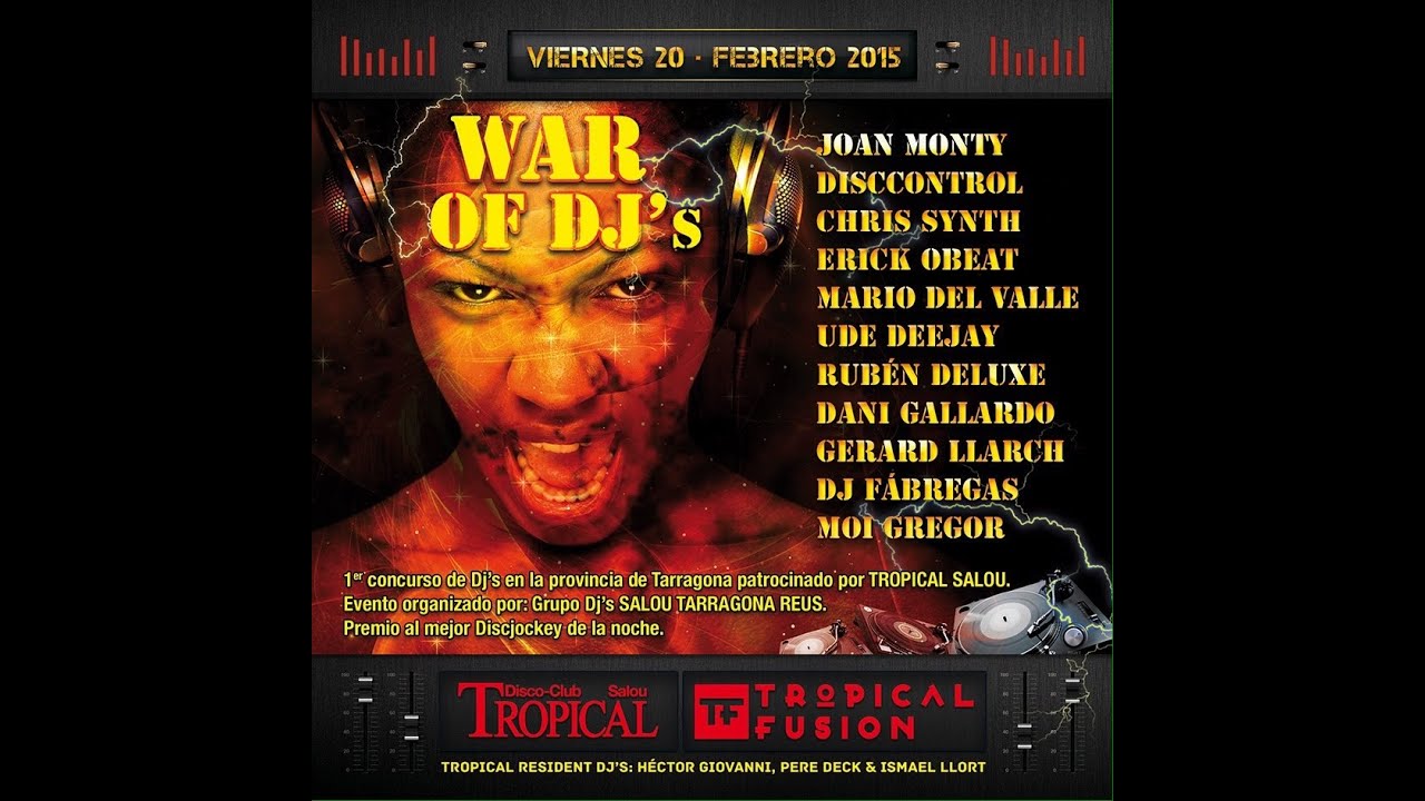 Sesion Mario del Valle @Tropical Salou  (War of dj's) 20/2/2015