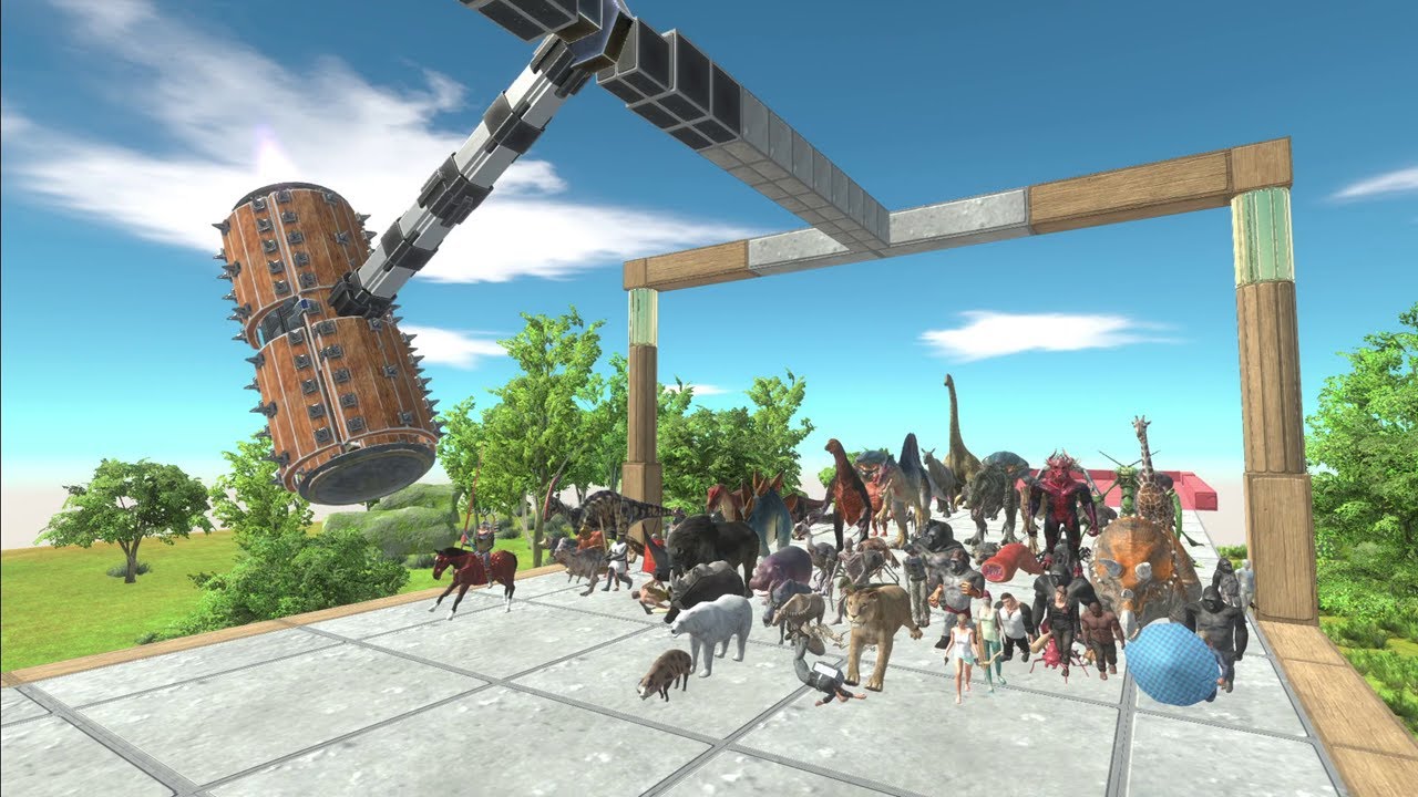 Last Survivor. Dodge the giant hammer! | Animal Revolt Battle Simulator