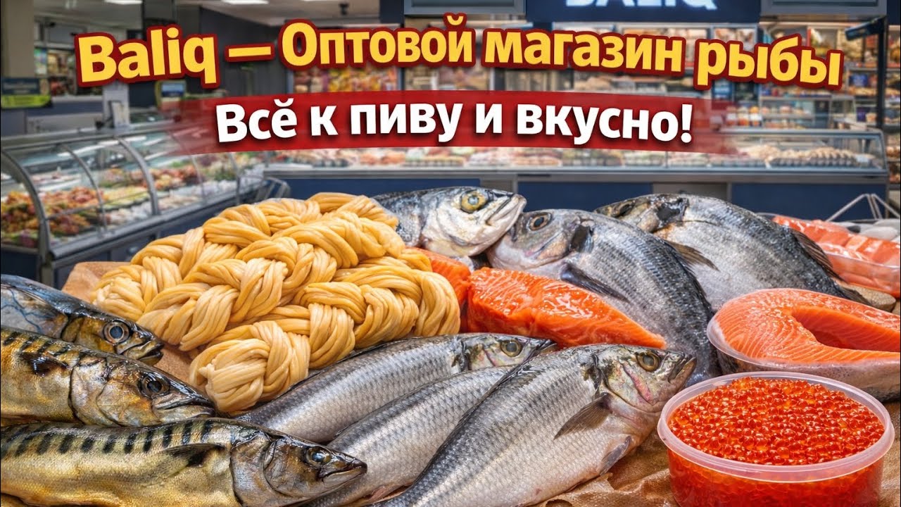 Обзор оптового магазина рыбы «Baliq» в Баку #baliq #рыба #еда #закускакпиву #обзор