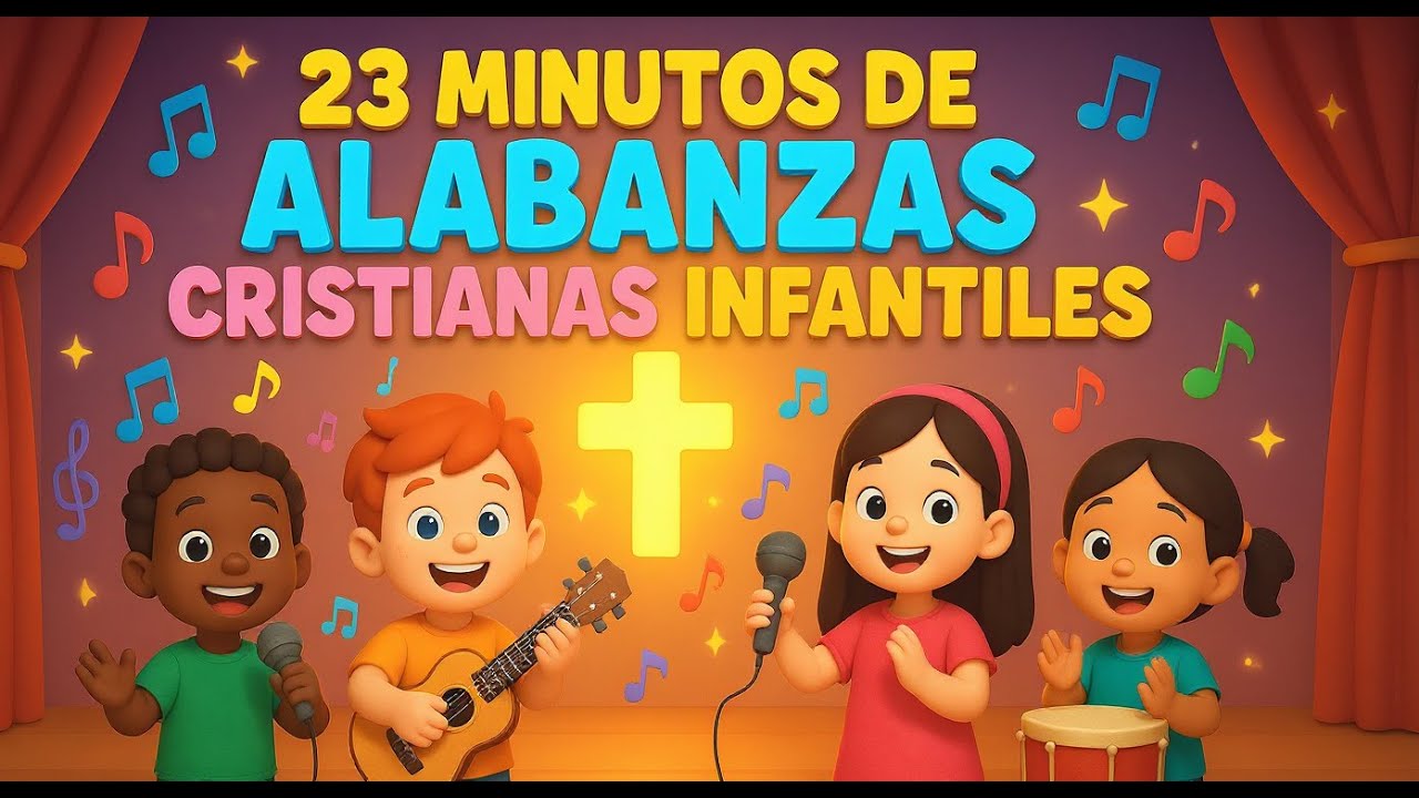 ¡Canta Danza Alaba a Dios! 23 Minutos de alabanzas Cristianas Infantiles