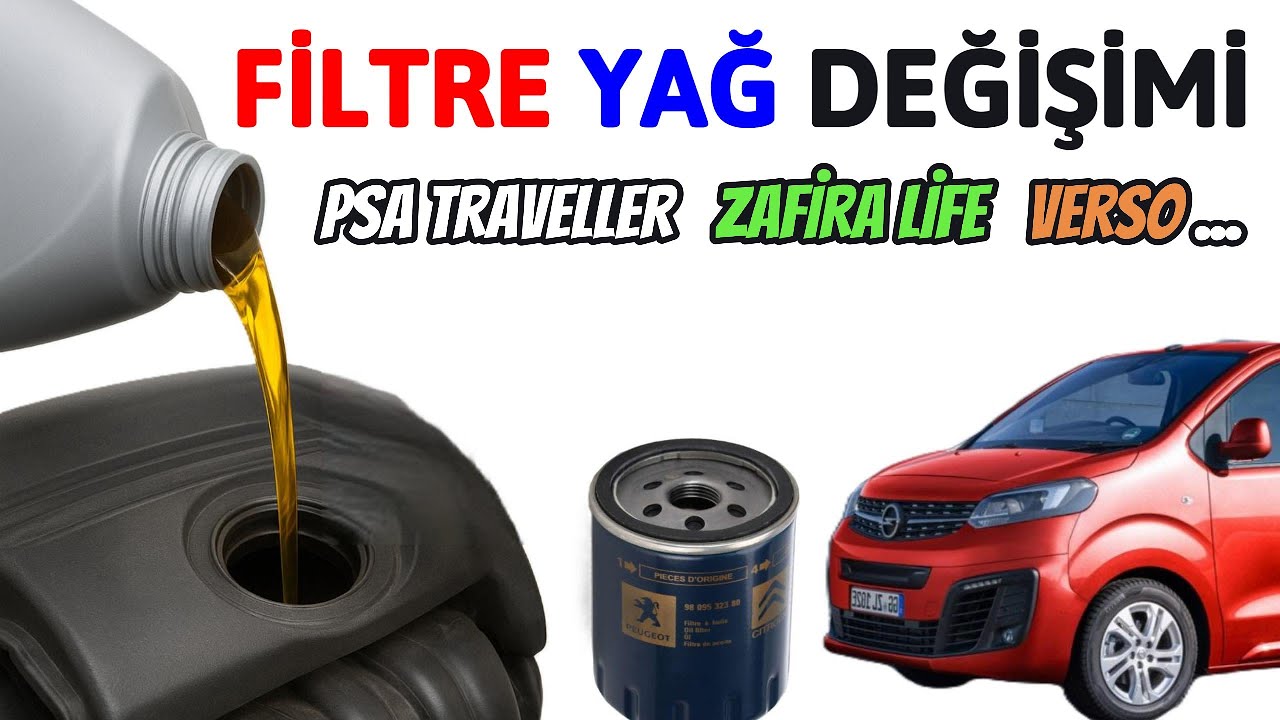 Motor yağı, filtre değişimi | psa Periyodik bakım | PSA,Traveller,Zafira Life,Verso,JUMPER,Exper