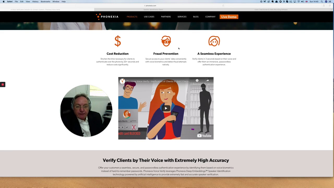 Voice Biometrics live Demo