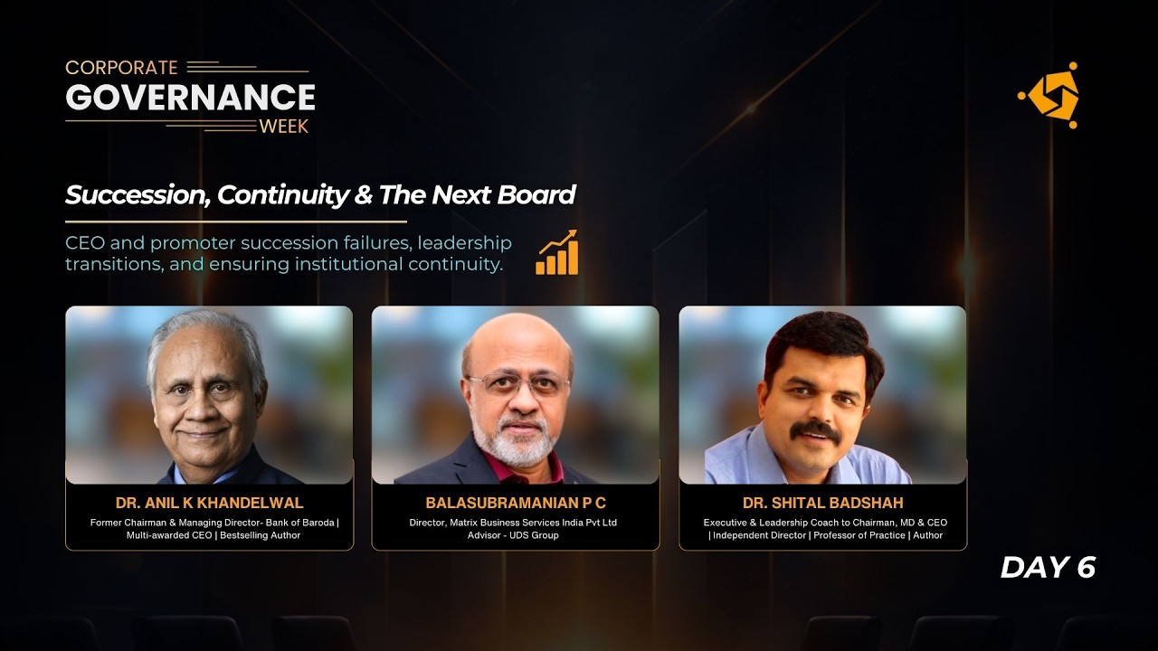 Succession, Continuity & The Next Board | Corporate Governance Week 2.0 | DAY 6