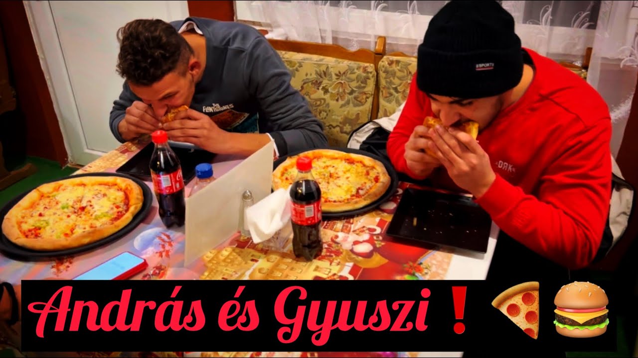Kem&aacute;l - Andr&aacute;s &eacute;s Gyuszi 🍔Hambi &eacute;s 🍕Pizza verseny🏁