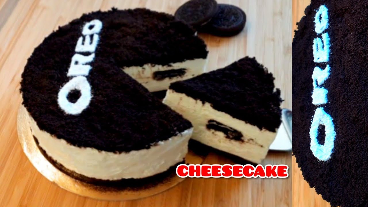 Recette Cheesecake Oreo Sans Cuisson - No Baka Oreo Cheesecake تشيز كيك اوريو بطريقة مبسطة و مذاق👌