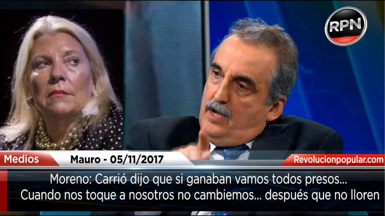 Moreno le responde a Carrió: 'Cuando esto pegue la vuelta, no lloren'