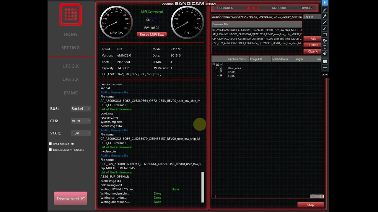 Samsung  Firmware Flash With Mipi Tester Mdm/Kg Unlock
