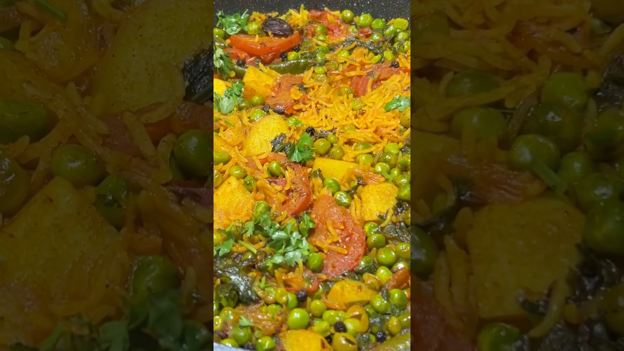 aloo matar tahari recipe#shorts #trending  #simplecooking #dillizaika