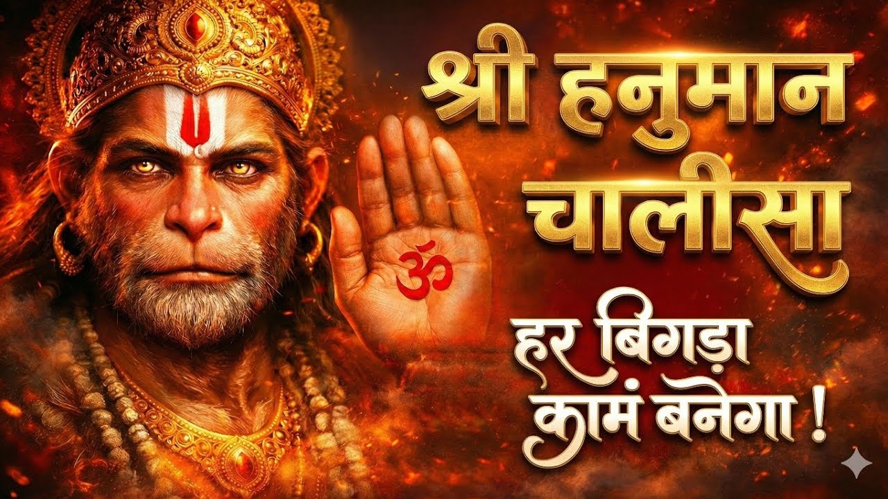 श्री हनुमान चालीसा 🚩 इसे सुनने से हर बिगड़ा काम बन जाएगा | Hanuman Chalisa 7 Times Non-Stop