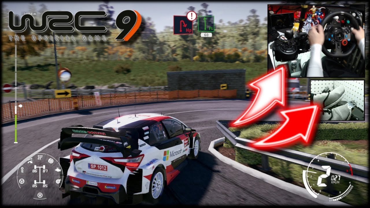 WRC 9 Toyota Yaris WRC Rally Japan Shitara / Logitech G29