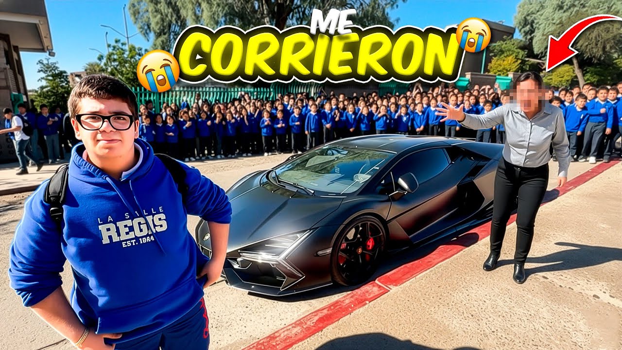RECOJO A MI PRIMO DE SU ESCUELA EN MI LAMBORGHINI *me corrieron* || ALFREDO VALENZUELA