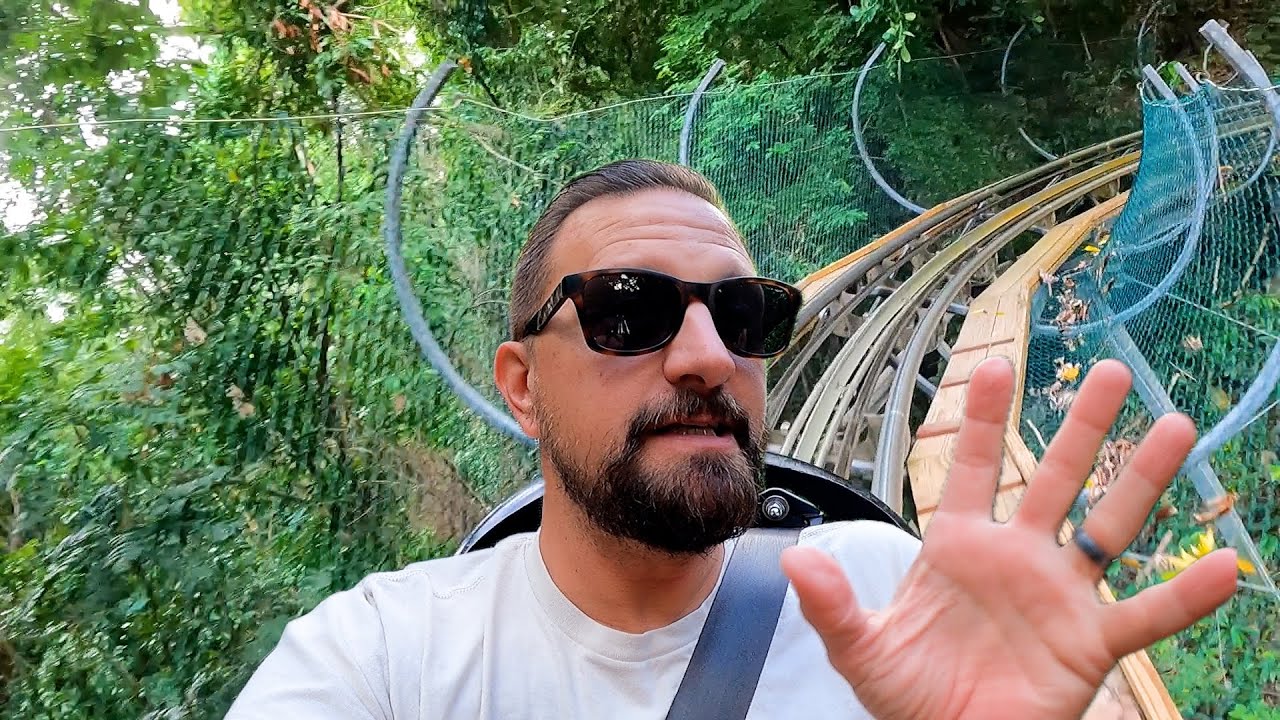 Jamaican Bobsled On Our Disney Treasure Cruise! | Mystic Mountain Zip-line & Coaster + More Fun!