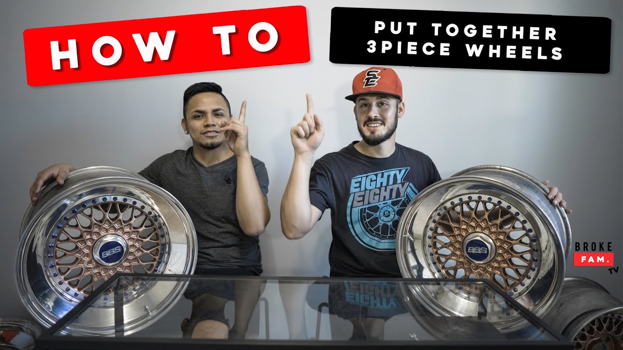 How to put together 3piece wheels (BBS RS)