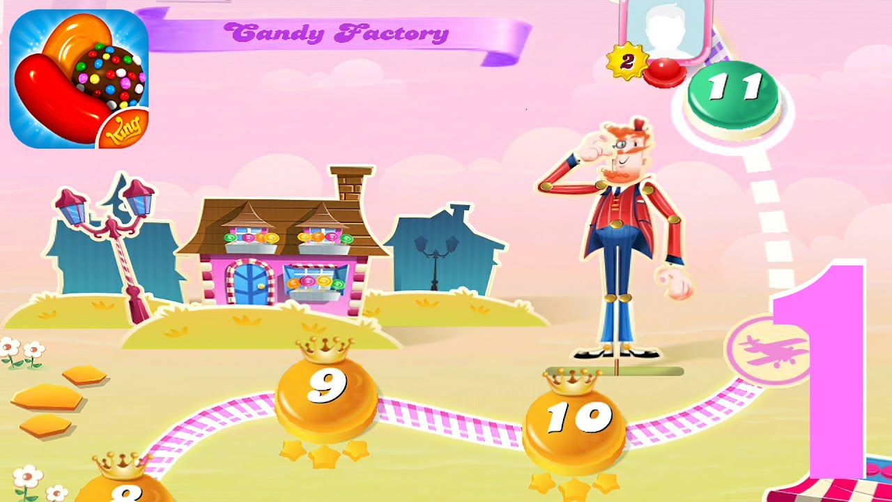 Candy Crush Saga - Gameplay #1 - Level 1-10 (Android, iOS)