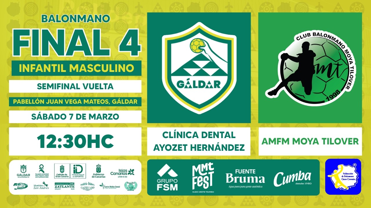 Final4 Infantil Masculino Gran Canaria 2026 | Clínica Dental Ayoset Hdez Gáldar - AMFM Moya Tilover