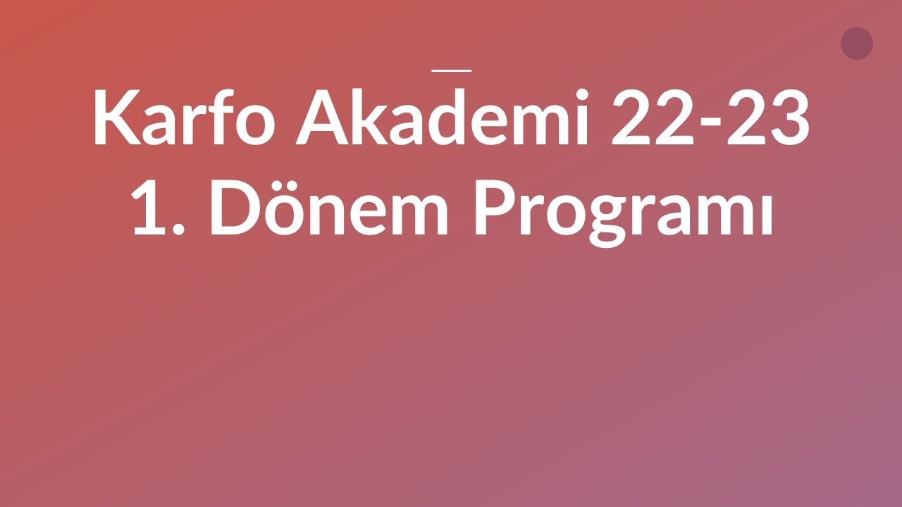 Karfo Akademi Tanıtım   22 23