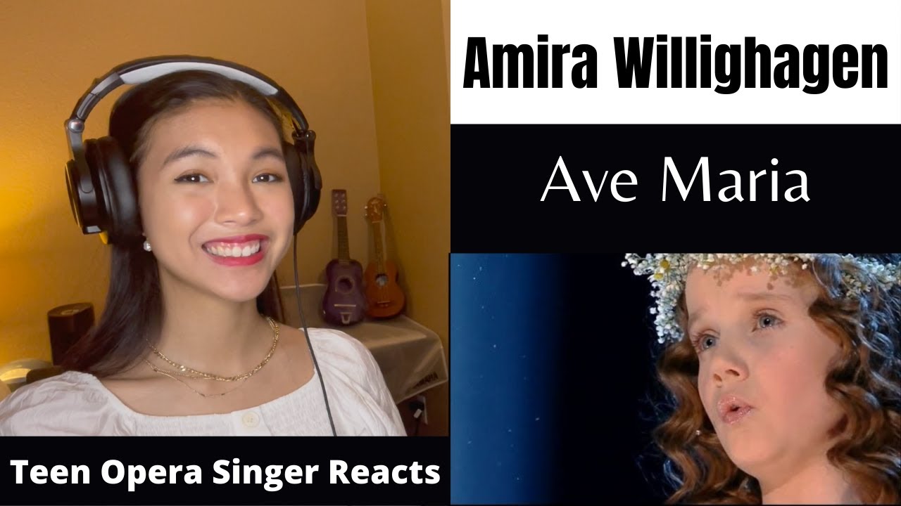 Teen Opera Singer Reacts To Amira Willighagen - Ave Maria