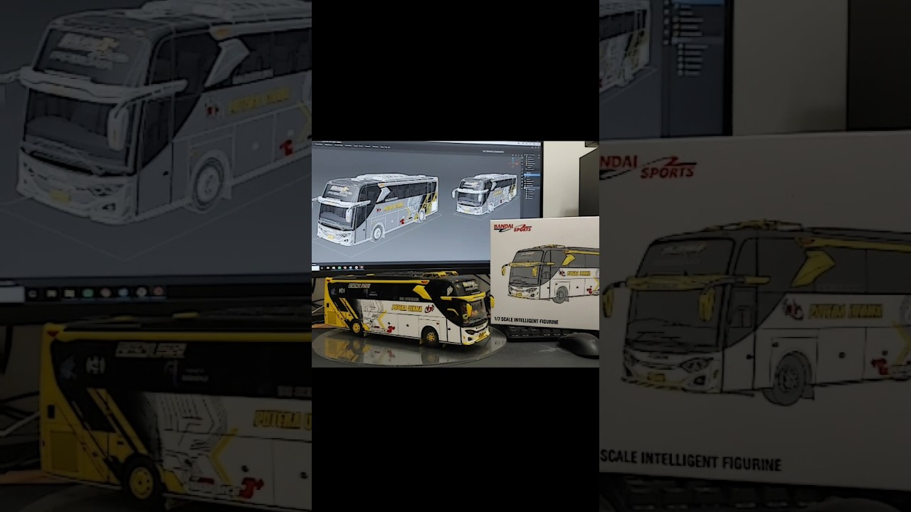 Trend miniatur bus artis #busmania #teloletbasuri #short