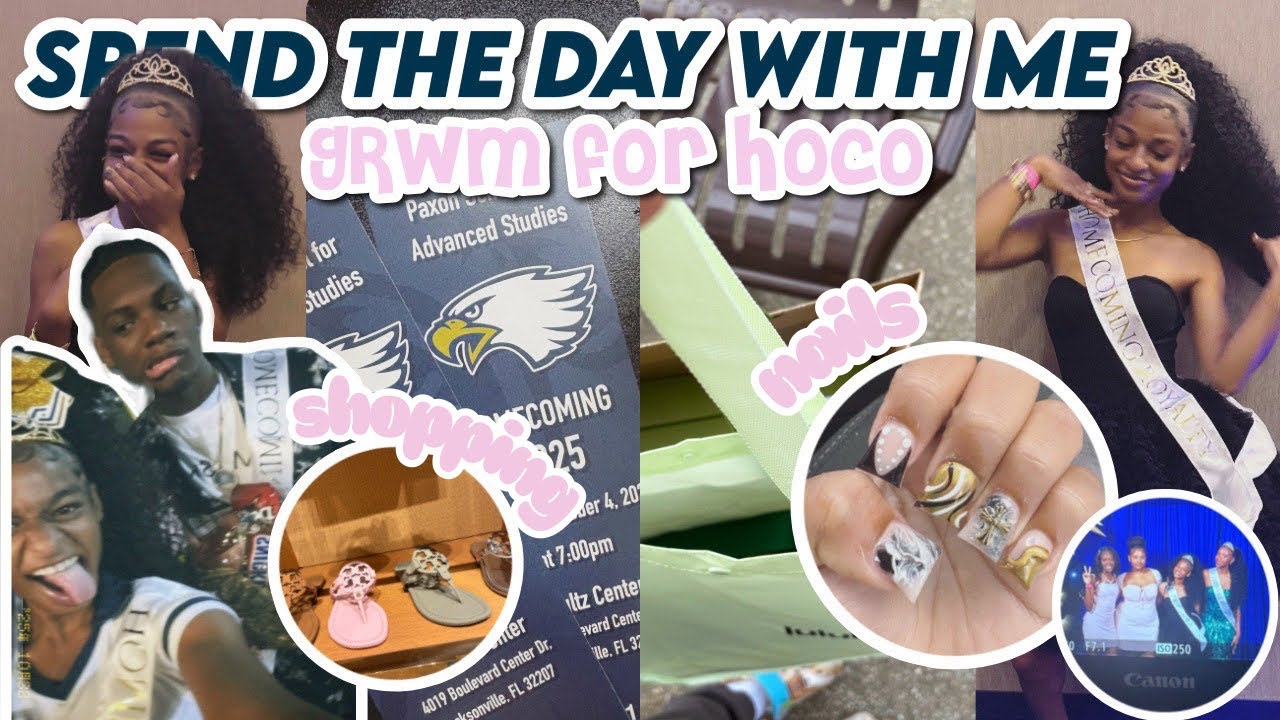 SPEND THE DAY WITH ME|maintenance,grwm,shopping, hoco | ITSCOOKIEE 💐🎀